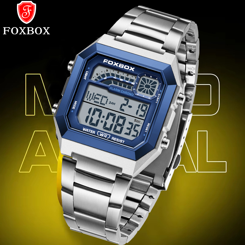 FOXBOX Fashion Luxury Digital  - Luxury Watch Men ulasan dan harga