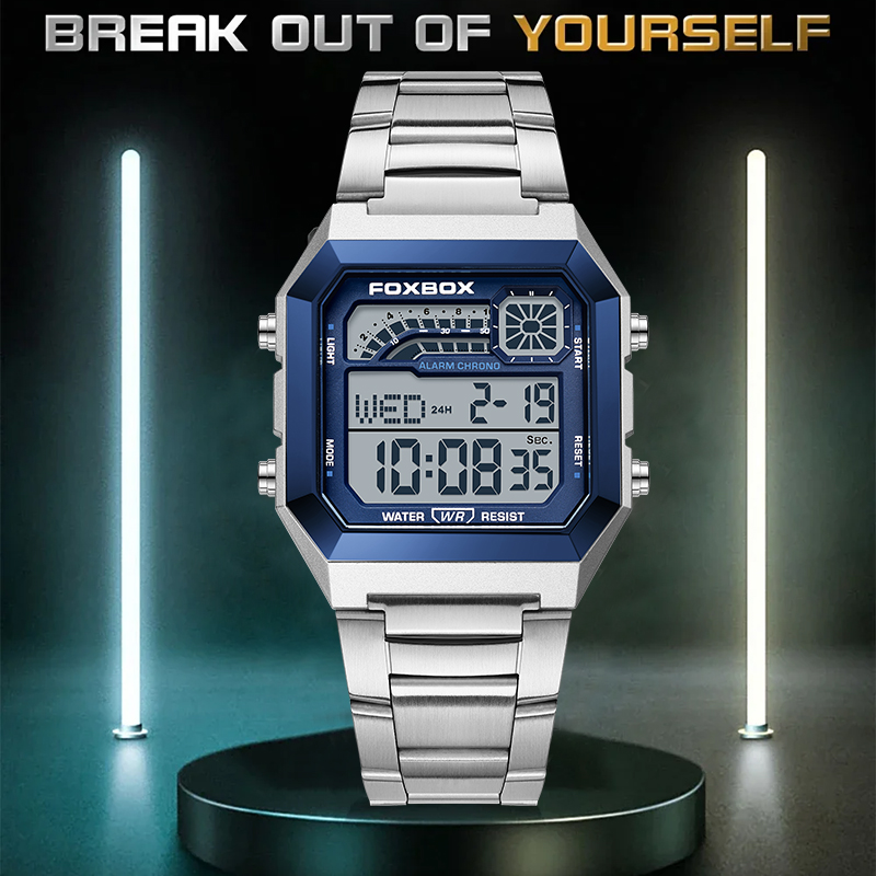 FOXBOX Fashion Luxury Digital  - Luxury Watch Men ulasan dan harga
