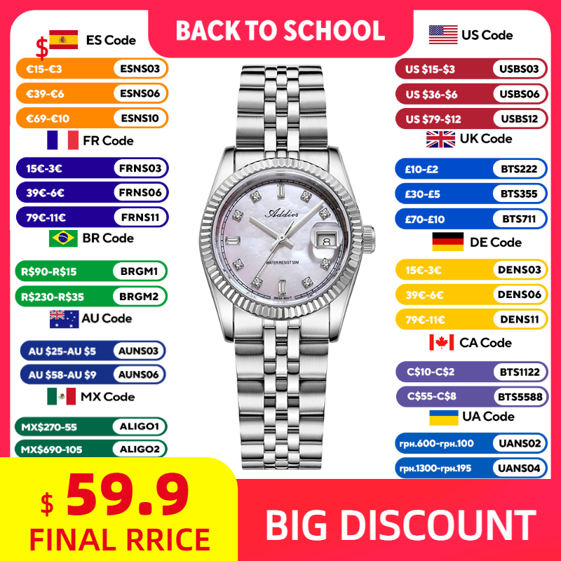 ADDIES 585 Quartz Women's Watc - Luxury Watch In Usa ulasan dan harga